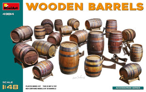 MiniArt 49014 1/48 Wooden Barrels (20) (New Tool)