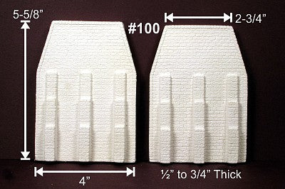 Monroe Models 100 HO Scale Bridge abut cut stone 2/