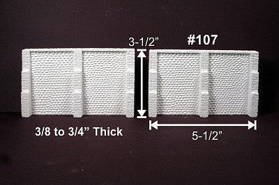 Monroe Models 107 HO Scale Retain wall fieldstone 2/