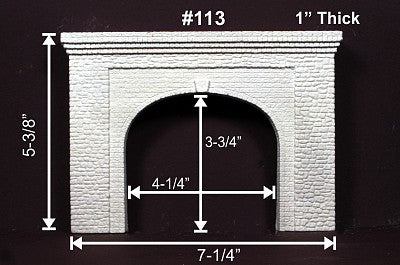 Monroe Models 113 HO Scale Dbl tun portal rand stone