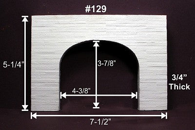 Monroe Models 129 HO Scale Double-Track Tunnel Portal -- Concrete, Board-Formed