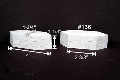 Monroe Models 136 HO Scale Cutwater pkg(2) -- Concrete, Board Formed