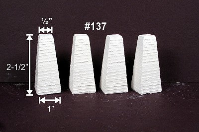 Monroe Models 137 HO Scale Pylon bent footing 4/