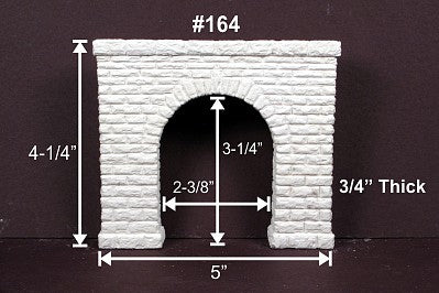 Monroe Models 164 HO Scale Stone Portal Sngl Track