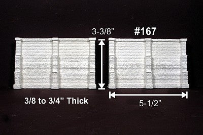 Monroe Models 167 HO Scale Stone Retaining Walls 1pr