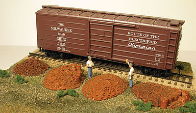 Monroe Models 2107 HO Scale Railroad Tie Plate Piles