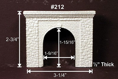 Monroe Models 212 N Scale Sngl Tun Portal Rndm Stn