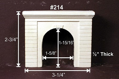 Monroe Models 214 N Scale Single Track Tunnel Portal -- Grooved Concrete