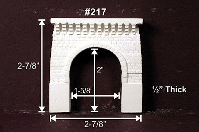 Monroe Models 217 N Scale Sngl Tun Portal Granite