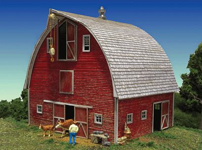 Monroe Models 2211 HO Scale Bob's Barn -- Kit - 5-1/4 x 4-1/2 x 5-3/8" 13.3 x 11.4 x 13.7cm