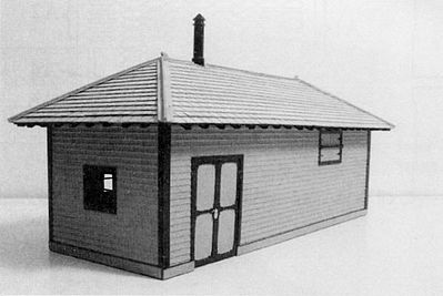 Monroe Models 2216 HO Scale B&O-Style Pumphouse -- Kit - 6 x 2-5/8 x 2-1/2" 15.2 x 6.3cm