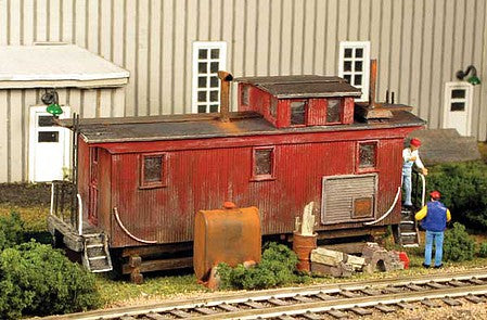 Monroe Models 2220 HO Scale Yard Office Caboose -- Laser-Cut Wood Kit