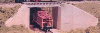 Monroe Models 9005 N Scale Concrete & Girder Bridge -- 1-7/8 x 6" 4.8 x15.2cm