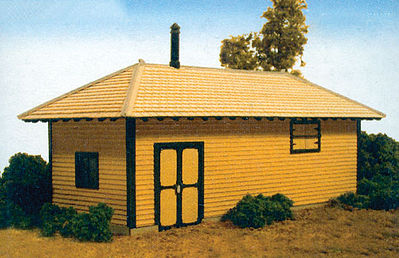 Monroe Models 9216 N Scale B&O-Style Pumphouse -- Kit - 3-1/4 x 1-3/8 x 1-5/16" 8.2 x 3.4 x 3.3cm
