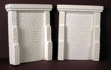 Monroe Models 928 HO Scale Cutstone Brdg Abtmnts 2/