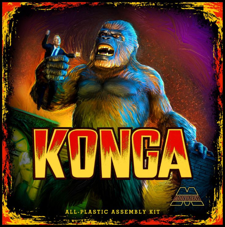 Monarch Models 468 1/35 Konga Diorama from British-American Sci-Fi Movie (New Tool)