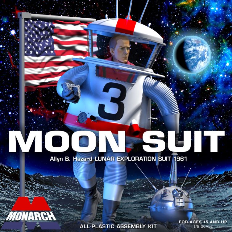 Monarch Models 801 1/8 Moon Suit Lunar Exploration 1961