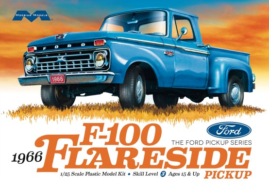 Moebius Models 1232 1/25 1966 Ford F100 Flareside Pickup Truck