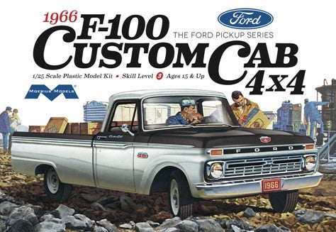 Moebius Models 1236 1/25 1966 Ford F100 Custom Cab 4x4 Pickup Truck