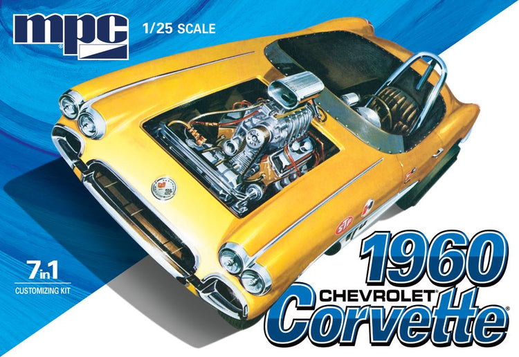 MPC Models 1002 1/25 1960 Chevy Corvette Car (7 in 1)