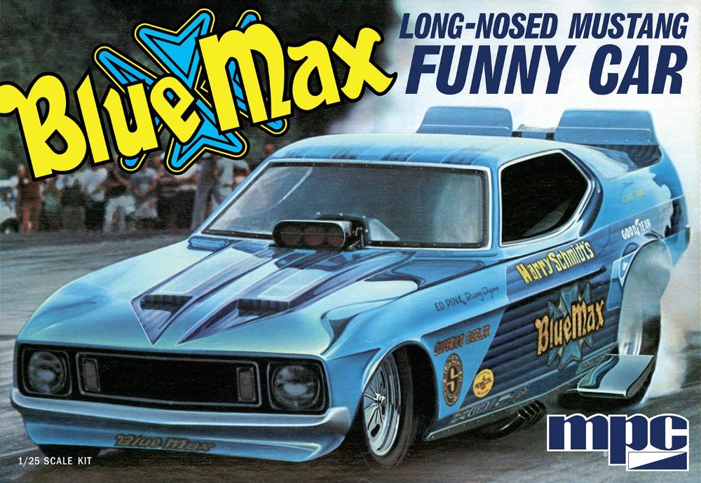 MPC Models 930 1/25 Blue Max Long-Nosed Mustang Funny Car