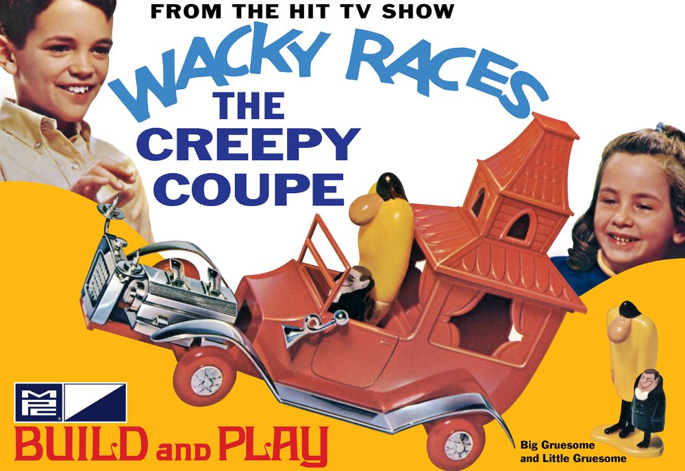 MPC Models 936 1/32 Wacky Races: Creepy Coupe w/Big & Little Gruesome Figures (Snap) (D)