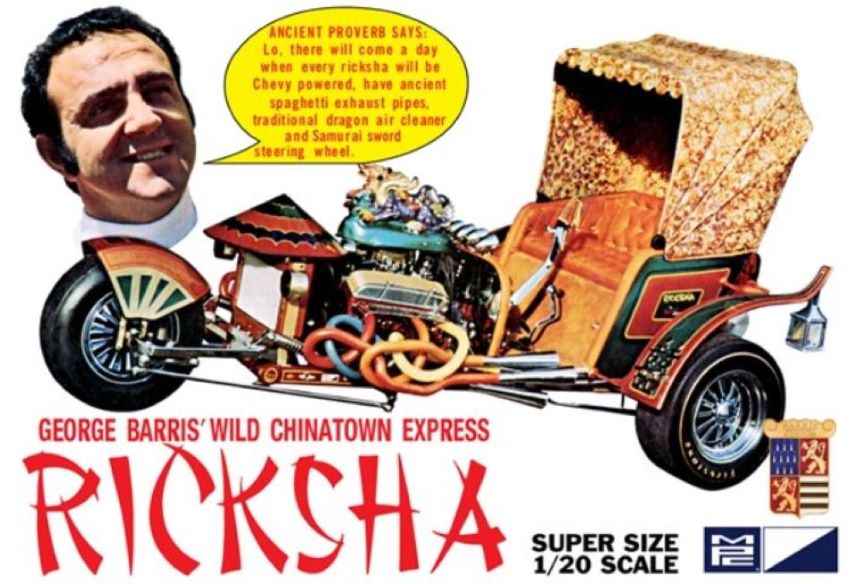 MPC Models 965 1/20 George Barris Ricksha Show Rod (D)