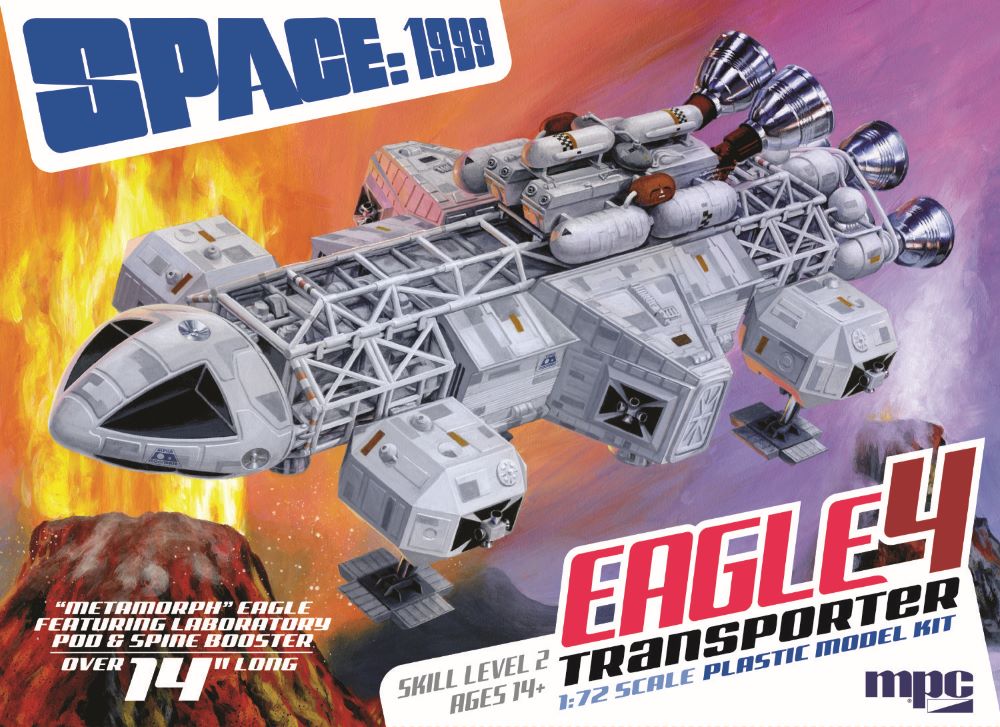 MPC Models 979 1/72 Space 1999: Eagle 4 Transporter (14" Long) w/Lab Pod & Spine Booster