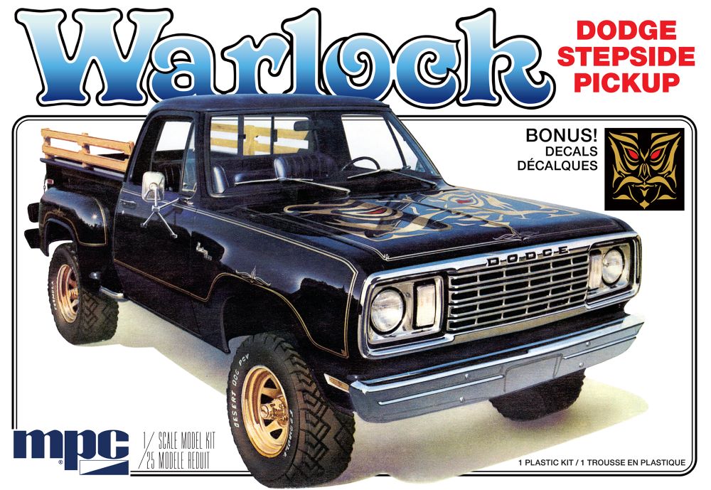MPC Models 983 1/25 1977 Dodge Warlock Stepside Pickup Truck