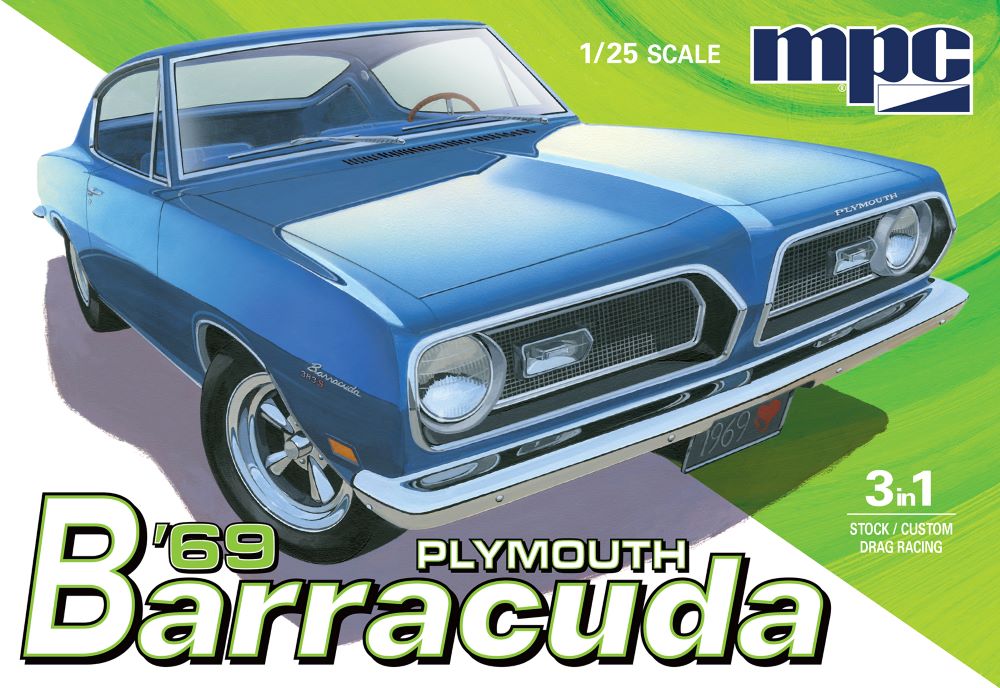 MPC Models 994 1/25 1969 Plymouth Barracuda Car