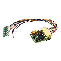 Model Rectifier (MRC) 1651 HO Scale DCC (Digital Command Control) Motor Control Decoder -- Universal w/9-Pin JST & NMRA 8-Pin Connectors