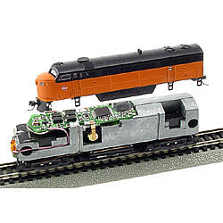 Model Rectifier (MRC) 1660 N Scale Digital Command Control (DCC) Decoder w/Sound - Snap-In -- Fits Life-Like C-Liner (Sold Seperately)