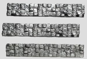 Model Railstuff 1120 N Scale Crushed Aluminum Bales (One-Piece, Painted Plaster Castings) -- For Model Die Casting 50' Gondola pkg(3)