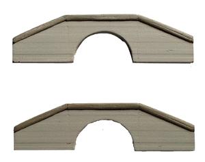 Model Railstuff 1340 N Scale Culverts (One-Piece, Painted Plaster Castings) -- Poured Concrete