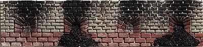 Model Railstuff 1360 N Scale Coke Oven Fronts (One-Piece, Painted Plaster Castings) -- With Open Doors