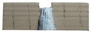 Model Railstuff 1370 N Scale Dam (One-Piece, Painted Plaster Castings) -- Concrete w/Water Flowing Over