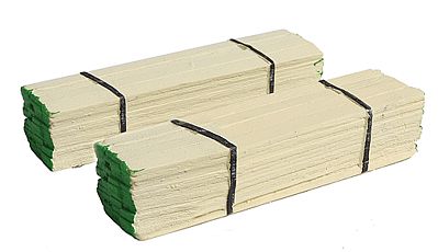 Model Railstuff 140 HO Scale Banded Lumber Stack -- Green Ends pkg(2)