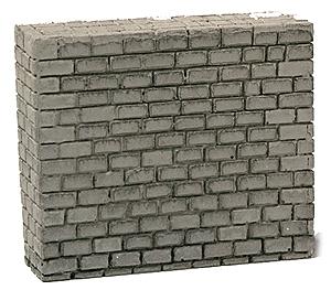 Model Railstuff 1541 HO Scale Stone Center Bridge Pier (One-Piece, Painted Plaster Casting) -- Single Track (gray)