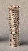 Model Railstuff 1610 HO Scale Mr. Plaster Unpainted Kits -- Brick Chimney, Plain Style - 1/4 x 1/4 x 1-1/2" .6 x .6 x 3.7cm