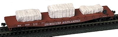Model Railstuff 1680 HO Scale Cut Stone Loads w/Drill Marks (One-Piece, Plaster Casting) -- Unpainted (Fits Most Flat Cars or Gondolas)