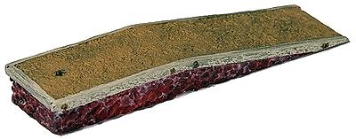 Model Railstuff 180 HO Scale Loading Docks (One-Piece, Painted Plaster Castings) -- Wood & Stone - Trackside Style