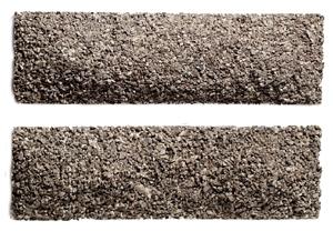 Model Railstuff 1995 HO Scale Ballast/Stone Loads (One-Piece, Painted Plaster Castings Topped w/Real Stone) -- For Stewart "U" Channel 2-Bay Hopper pkg(2)