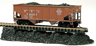 Model Railstuff 200 HO Scale Loading Ramps (One-Piece, Painted Plaster Castings) -- Coal Unloading Trestle