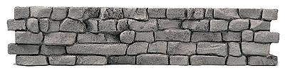 Model Railstuff 210 HO Scale Interlocking Large Stones Retaining Wall -- 6-1/2 x 1-3/8 x 1/4" 16.5 x 3.5 x .6cm pkg(2)