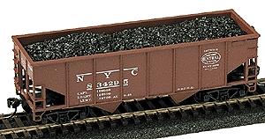 Model Railstuff 230 HO Scale Coal Load -- For Athearn 34' 2-Bay Hopper pkg(2)