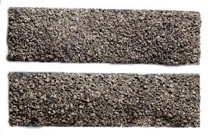 Model Railstuff 235 HO Scale Ballast/Stone Loads (One-Piece, Painted Plaster Castings Topped w/Real Stone) -- For Athearn 34' 2-Bay Hopper pkg(2)