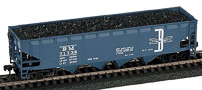 Model Railstuff 240 HO Scale Coal Loads (One-Piece, Painted Plaster Castings) -- For Athearn Quad Hopper pkg(2)