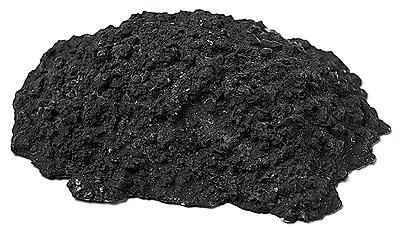 Model Railstuff 5 HO Scale Material Piles (One-Piece, Painted Plaster Castings) -- Coke