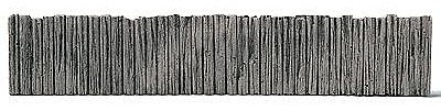 Model Railstuff 820 HO Scale Retaining Walls (One-Piece, Painted Plaster Casting) -- Rotted Pilings
