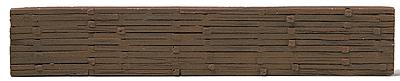 Model Railstuff 830 HO Scale Retaining Walls (One-Piece, Painted Plaster Casting) -- Railroad Ties